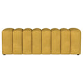 Upholstered Tufted Accent Bench Mustard Yellow - Adams Furniture