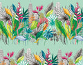 Urban Tropic Wallpaper - Azure