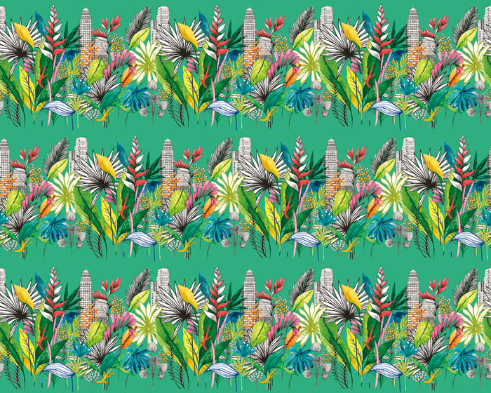 Urban Tropic Wallpaper - Emerald