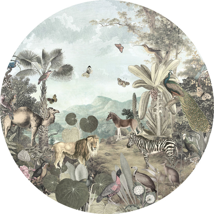 Utopia - Circular Mural - Self Adhesive