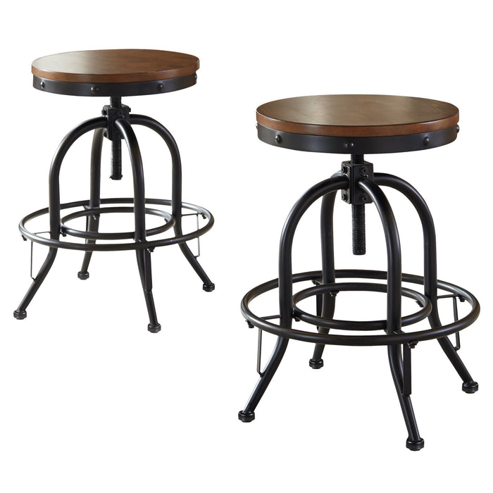 Valebeck Counter Height Bar Stool (Set of 2) - Adams Furniture
