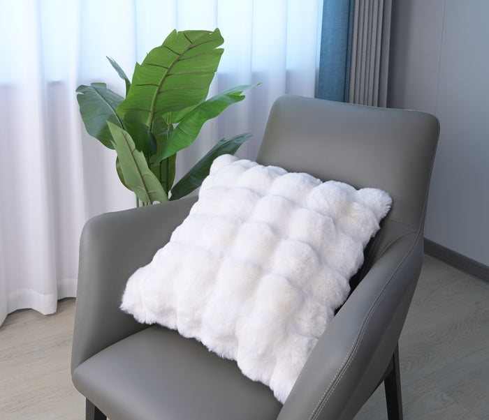 Valencia White Pillow - Adams Furniture