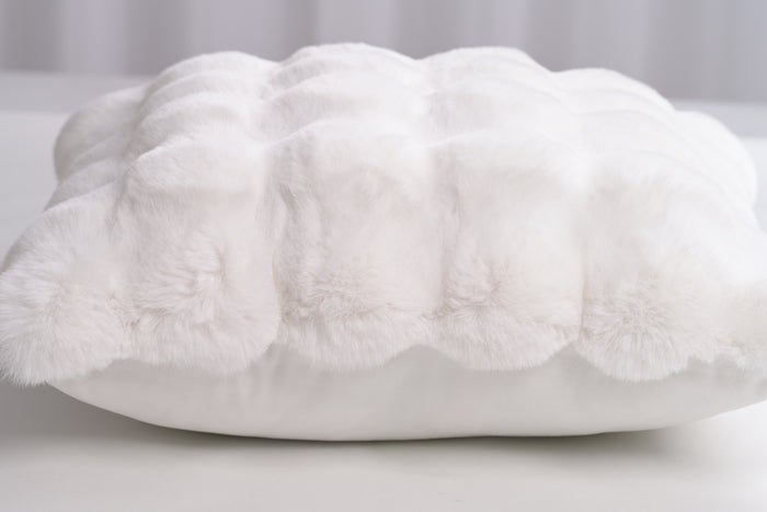 Valencia White Pillow - Adams Furniture
