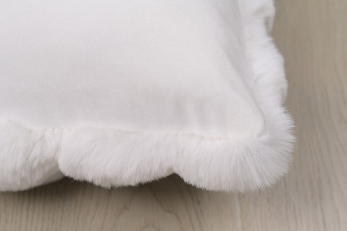 Valencia White Pillow - Adams Furniture