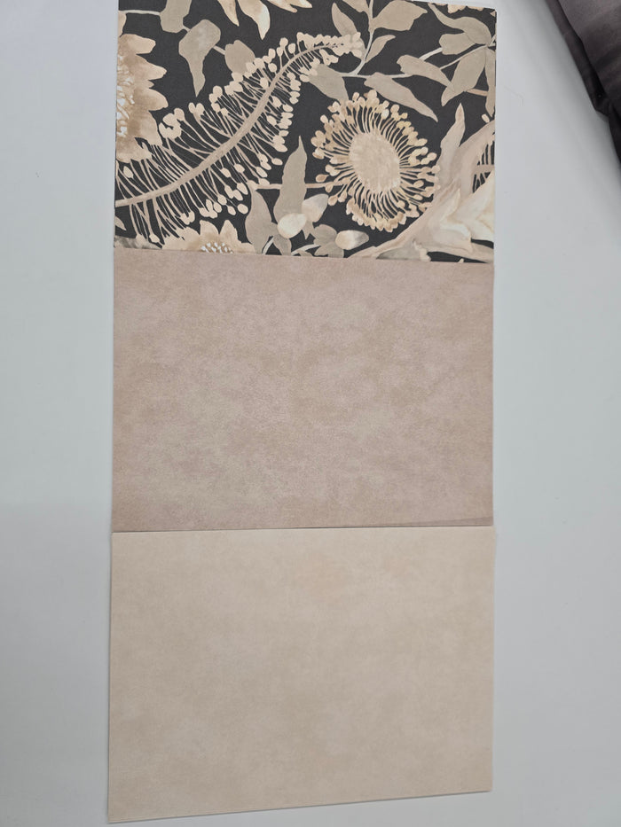 VALLAURIS Plain Wallpaper - Apricot