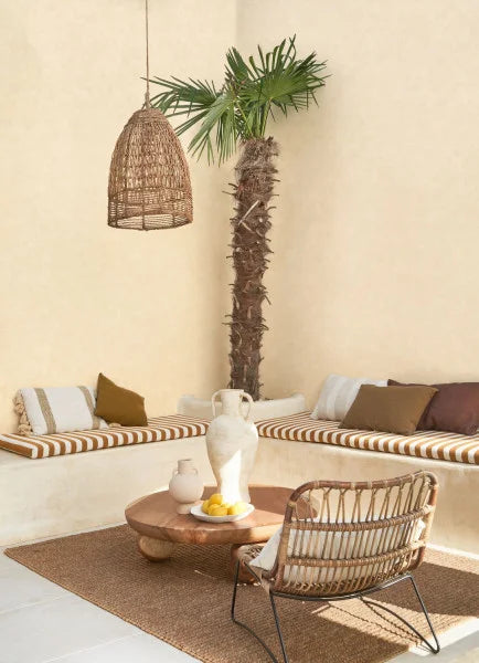 VALLAURIS Plain Wallpaper - Cream