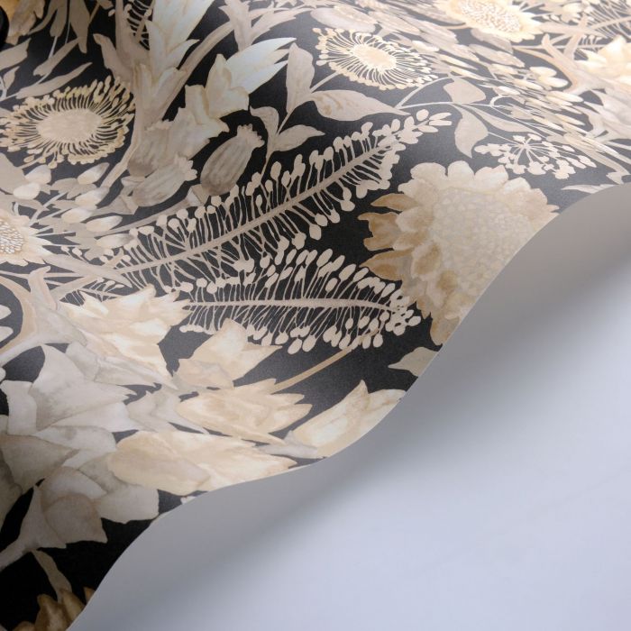 VALLAURIS Plain Wallpaper - Terracotta