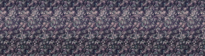 Verdant Grove - Midnight Pink - Custom Sized Wallpaper Mural (per m2)