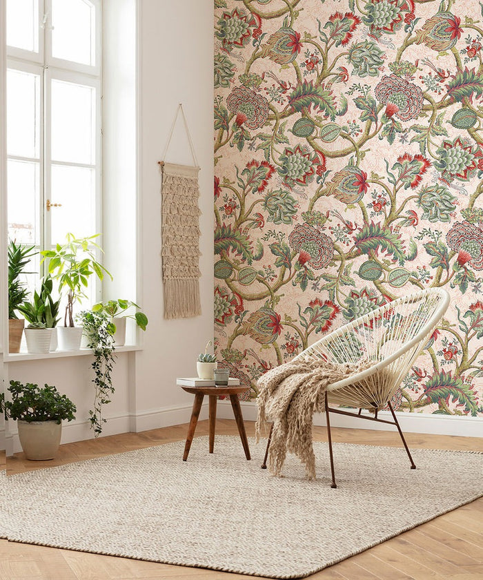 Verdant Whimsy - Custom Sized Wallpaper Mural (per m2)