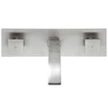 VIGO VG05002BN Titus Brushed Nickel Finish Dual Lever Wall Mount Faucet