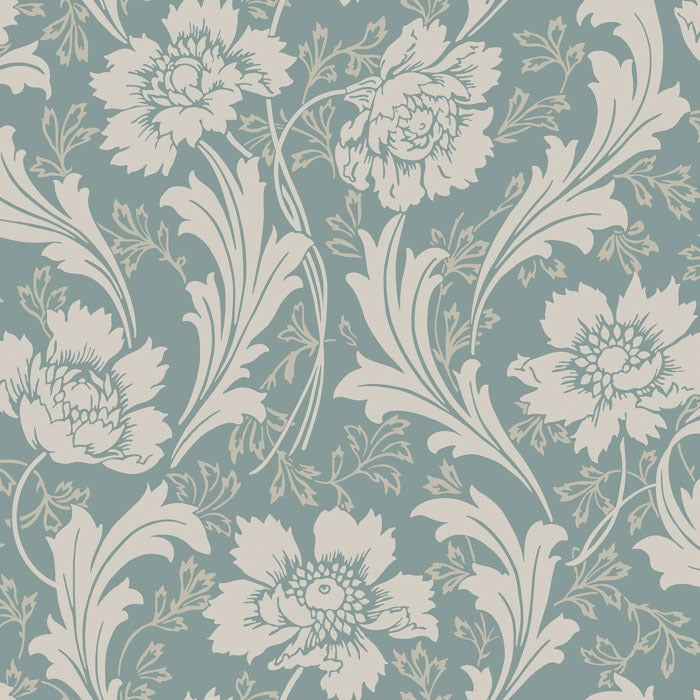 Villastaden Wallpaper - Blue