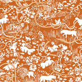 Vines - Custom Sized Wallpaper Mural (per m2) - Orange