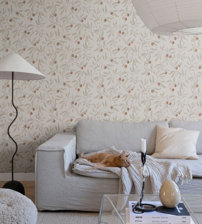 Vinnie Wallpaper - Linen