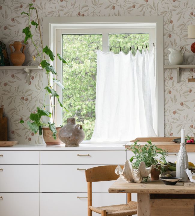 Vinnie Wallpaper - Linen