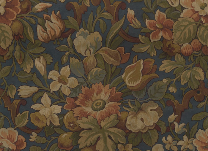 Vintage Garden Wallpaper - Blue