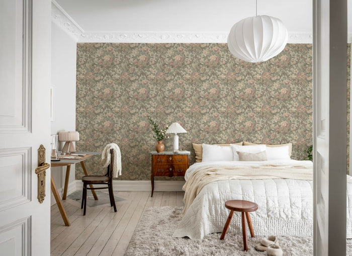 Vintage Garden Wallpaper - Pastel
