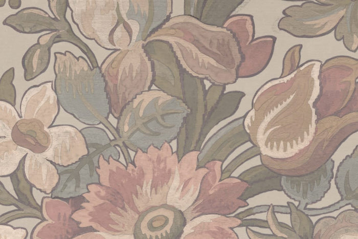 Vintage Garden Wallpaper - Pastel
