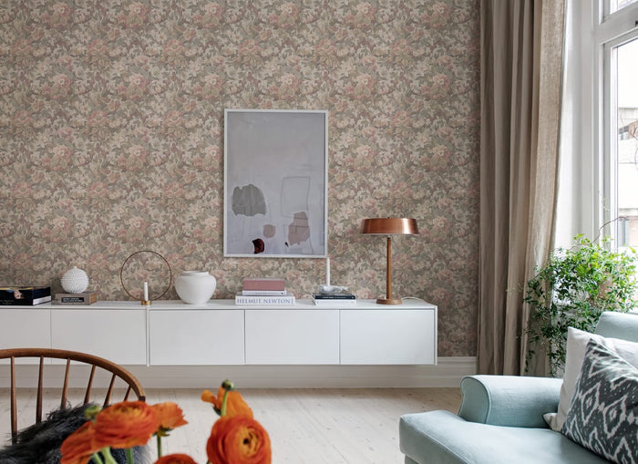 Vintage Garden Wallpaper - Pastel