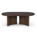 Warm Brown Oval Cocktail Table - Adams Furniture