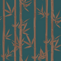 Waya Bamboo Wallpaper - Teal