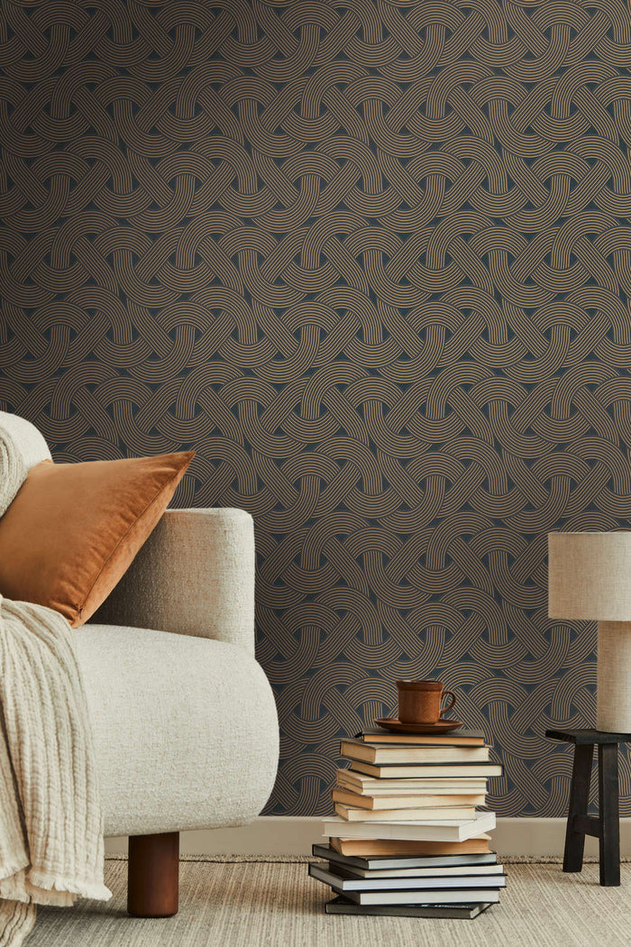Weave - Architects Wallpaper - Black