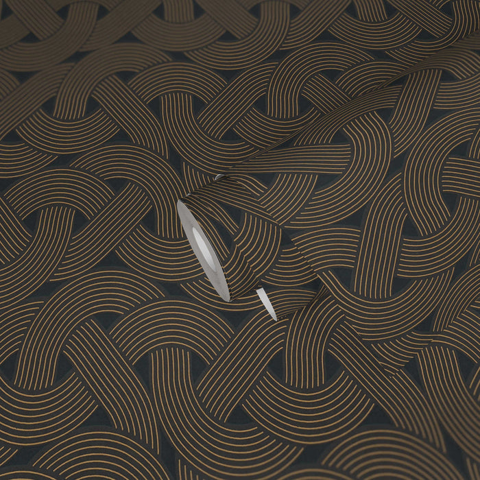 Weave - Architects Wallpaper - Black