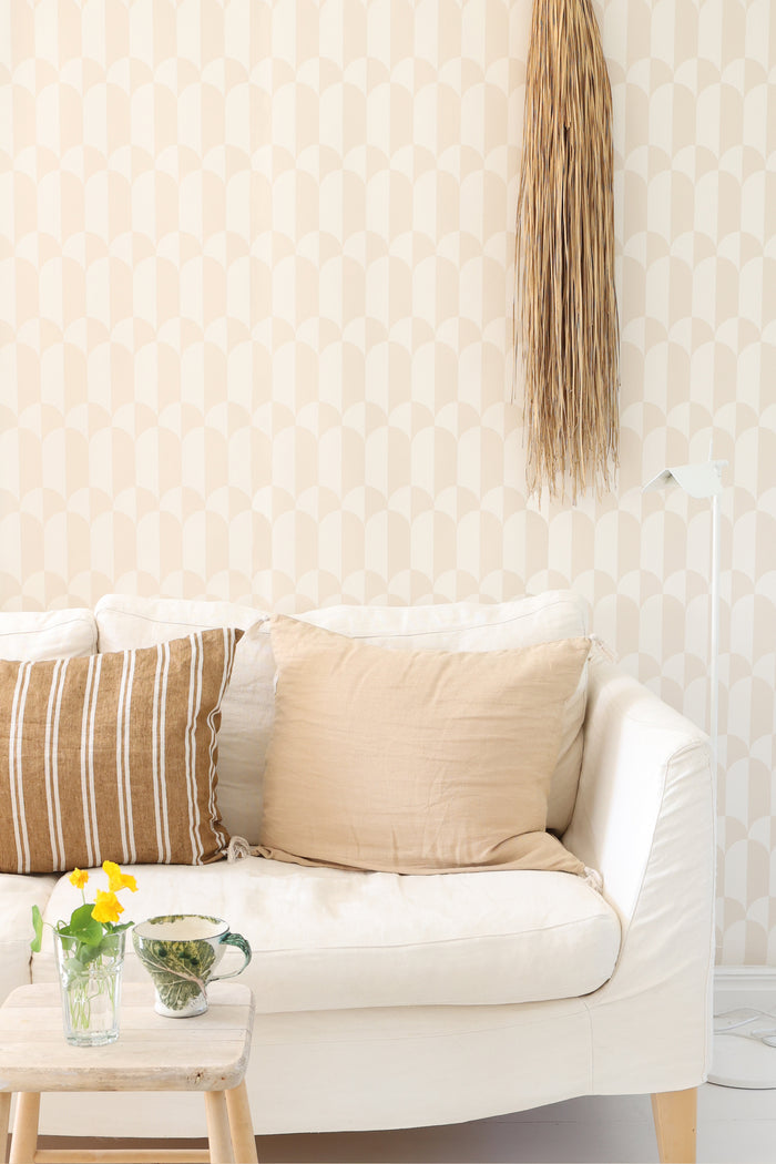 Whipped Cream Wallpaper - Buttermilk Beige