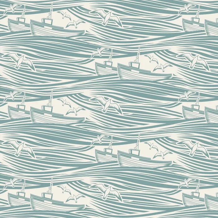 Whitby Boat Wallpaper - High Tide