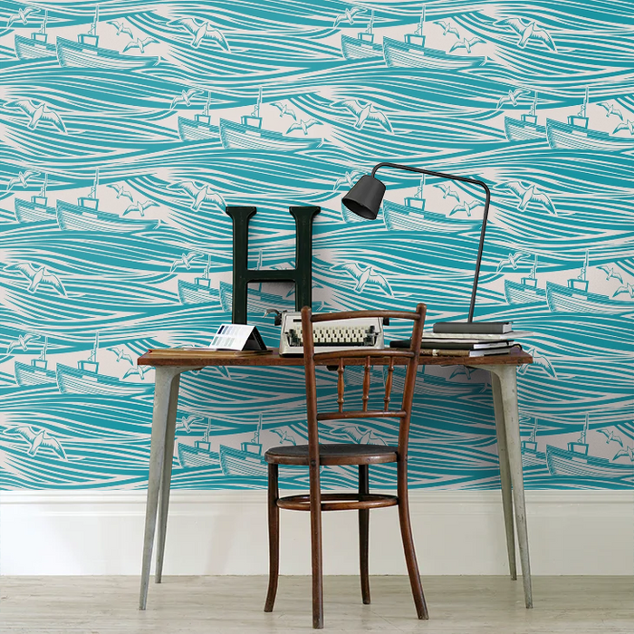 Whitby Boat Wallpaper - Lido