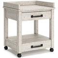 Whitewash Printer Stand - Adams Furniture