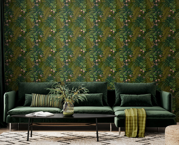 Wild Ferns Wallpaper - Forest Mix