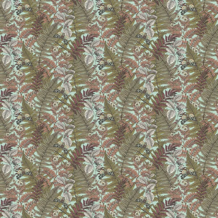Wild Ferns Wallpaper - Rosehip
