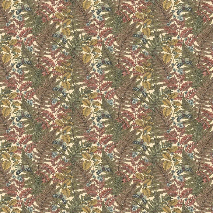 Wild Ferns Wallpaper - Warm Spice