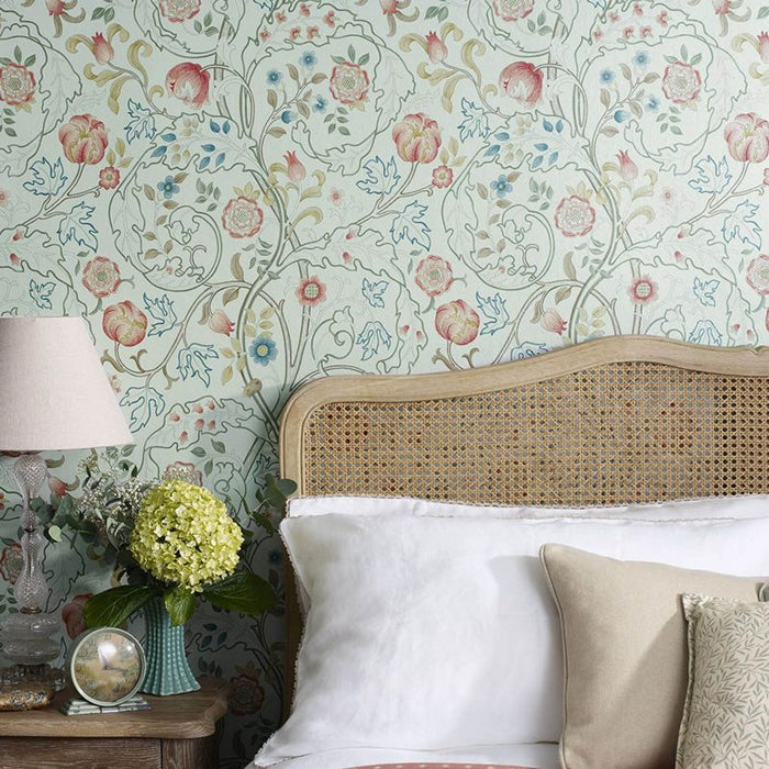 William Morris Mary Isobel Wallpaper - Rose/Artichoke