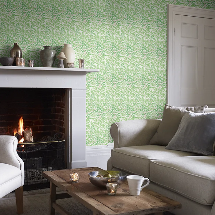 Willow Boughs Wallpaper - Morris - Leaf Green