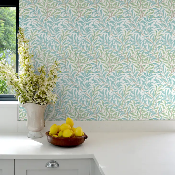 Willow Boughs Wallpaper - Morris - Willow/Seaglass