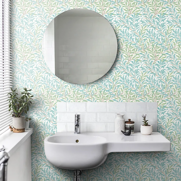 Willow Boughs Wallpaper - Morris - Willow/Seaglass