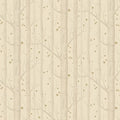 Woods and Stars Wallpaper - Buff and Gold