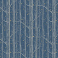 Woods and Stars Wallpaper - Midnight
