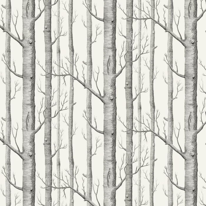 Woods Wallpaper - Cole & Son - Black/White
