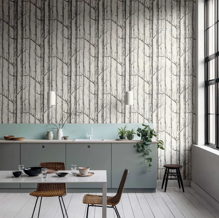 Woods Wallpaper - Cole & Son - Black/White