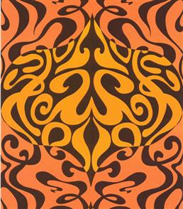Woodstock Wallpaper - Orange