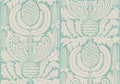 Zappa - Custom Sized Wallpaper Mural (per m2) - Blue Green