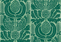 Zappa - Custom Sized Wallpaper Mural (per m2) - Dark Green