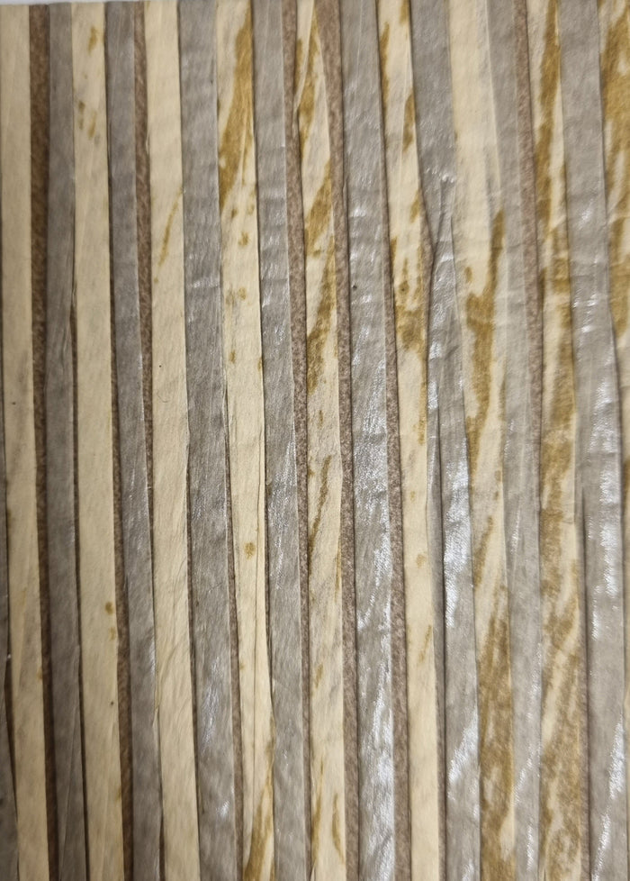Zebra Paper Art Wallpaper - Beige/Sage