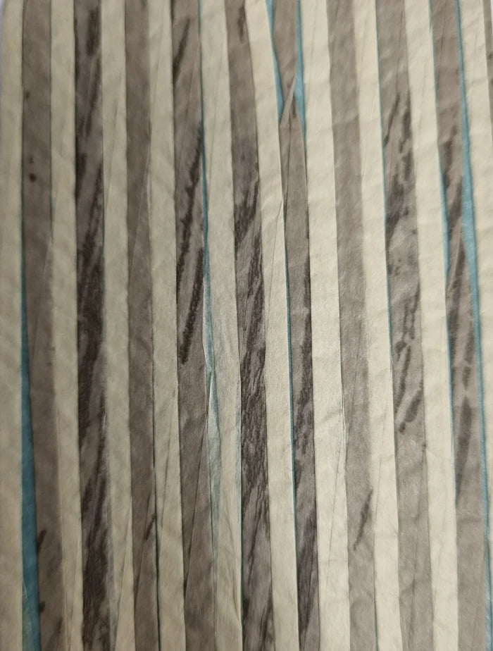 Zebra Paper Art Wallpaper - Greyish Blue
