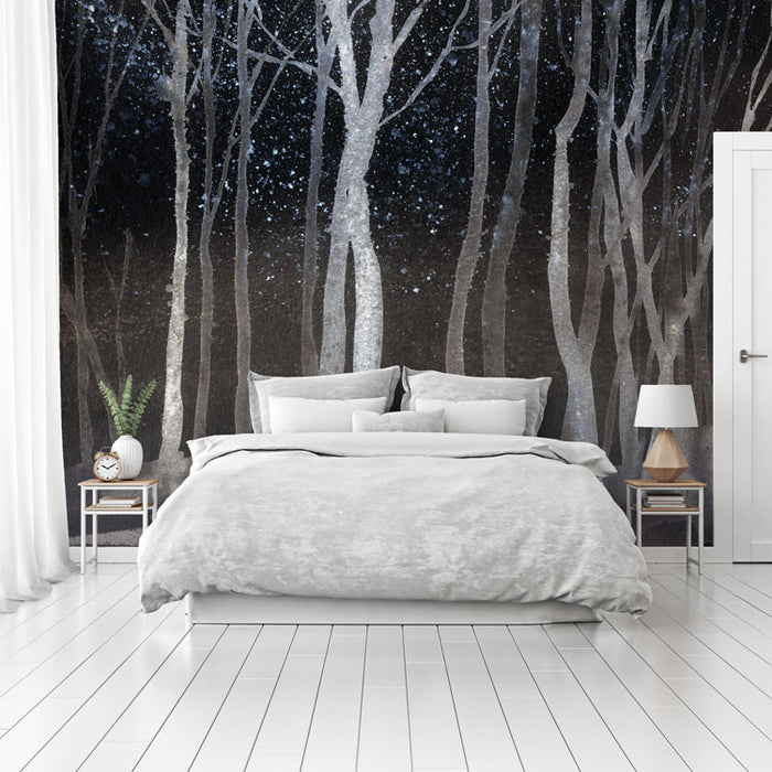 Zephyr - Custom Sized Wallpaper Mural (per m2) - Night