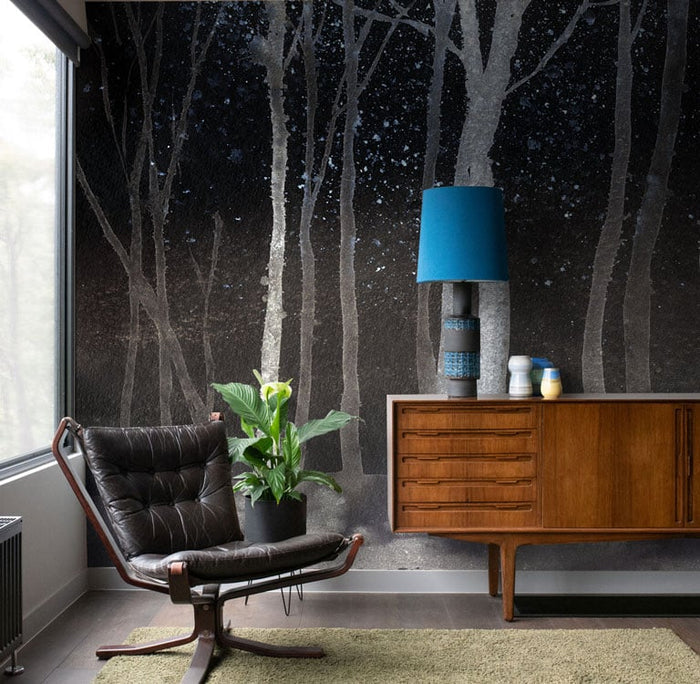 Zephyr - Custom Sized Wallpaper Mural (per m2) - Night